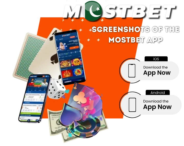 Screenshots of the Mostbet App